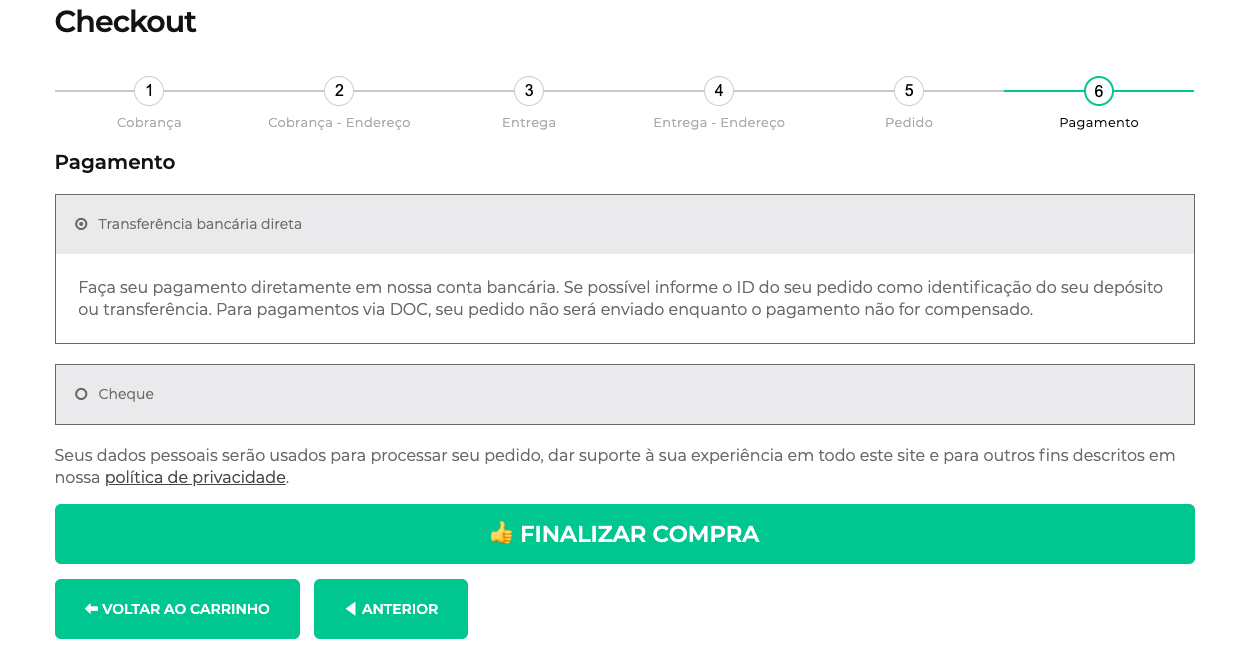 Pagamento