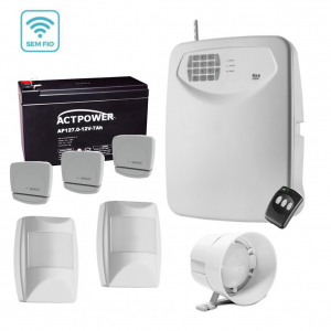 Kit Alarme Sem Fio Wi-Fi