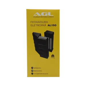 FECHADURA ELETROIMA AL 150-CINZA AGL